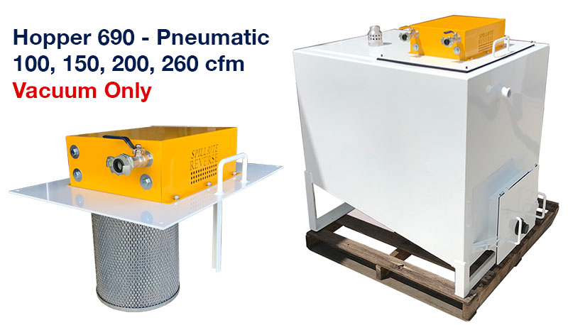 Hopper 690 industrial vacuum system