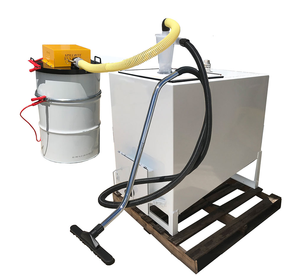 Sandblast vacuum 690/150 pneumatic with cyclone