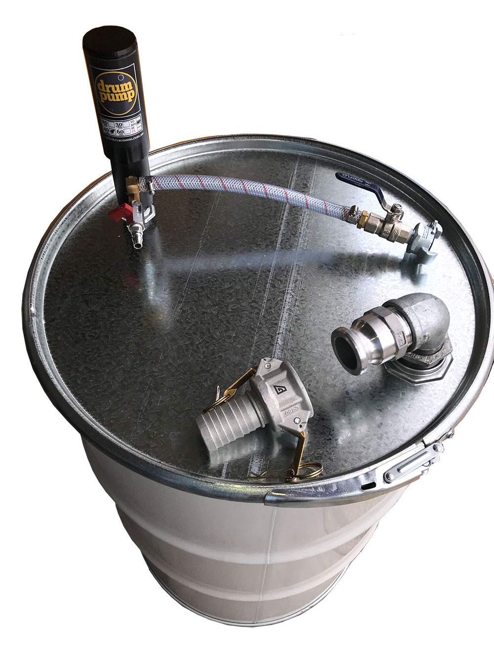 Drum pump air operated 40 cfm two way-spills,heavy fluid