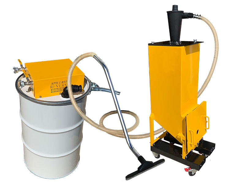 Sandblast vacuum 110/180 pneumatic with cyclone