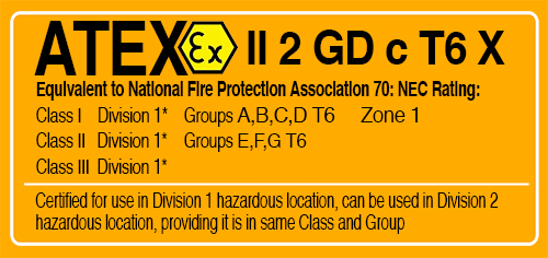 Drum pump air powered 30 cfm two way-explosion proof ATEX certified