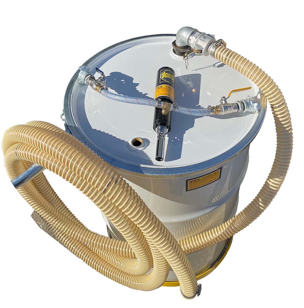 Drum pump flammable liquids air operated 40 cfm two way-explosion proof ATEX certified