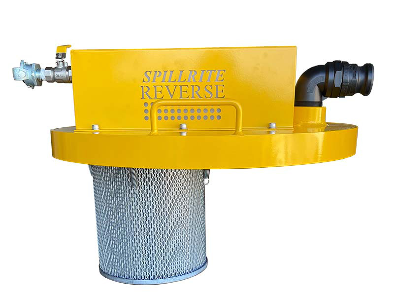 Air operated drum top vacuum