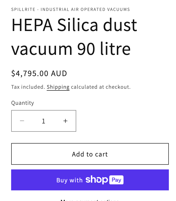 buy HEPA air operated vacuum cleaner