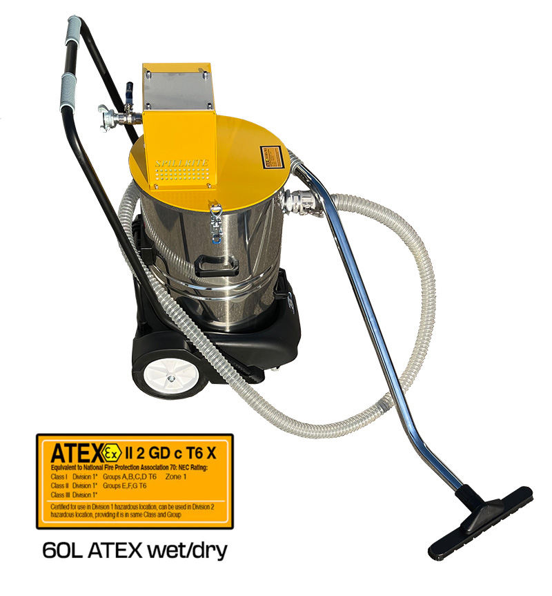 Spillrite ATEX certified air-operated industrial vacuum