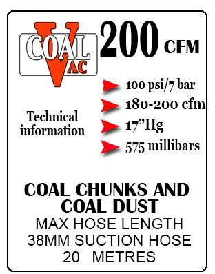 Coal vacuum 500/200AS