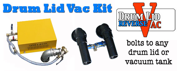 Drum Lid Vacuum 48cfm Wet KIT