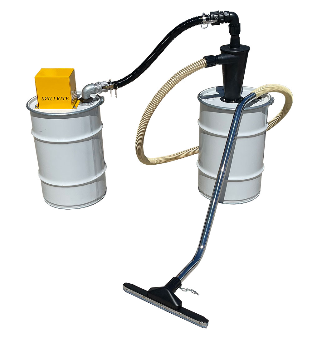 Sandblast vacuum 60/100 pneumatic with cyclone