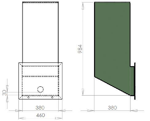 Spillmaster dimensional drawing